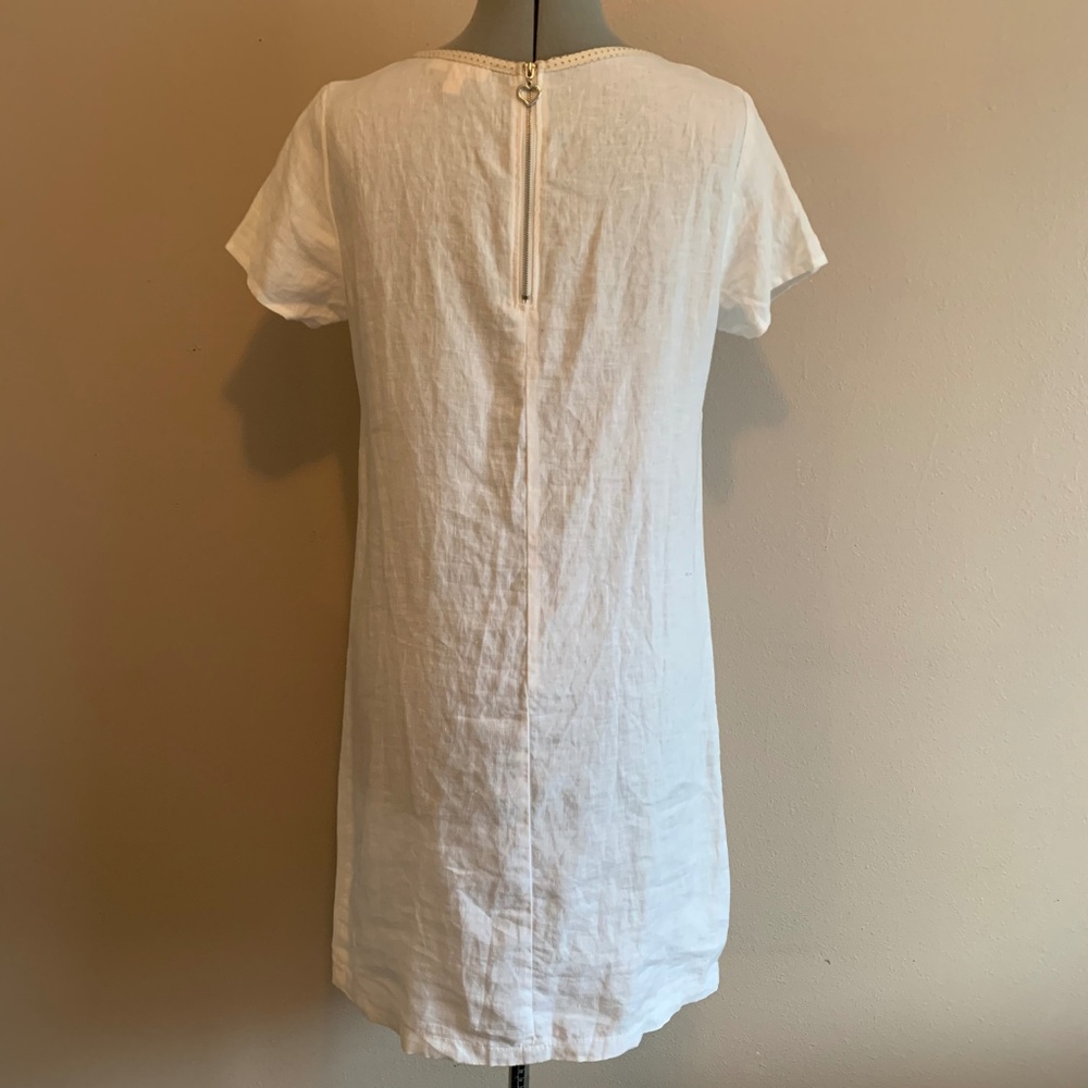 White Linen Dress - Picture 5 of 7